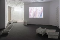 <p>Exhibition View, <em>Gemini II</em>, 2018<br />
Anorak at Solitude Project Space, Stuttgart, DE<br />
Image: Florian Model</p>